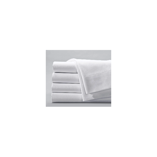 Μαξιλαροθήκη  Πάτμος percale ( 200tc) λευκό 100% βαμβάκι  53x73