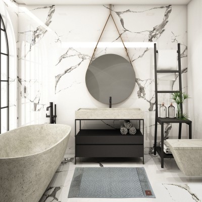 Πατάκι Μπάνιου memory foam 50x80 - Soft Blue kocoon5206482080355 2