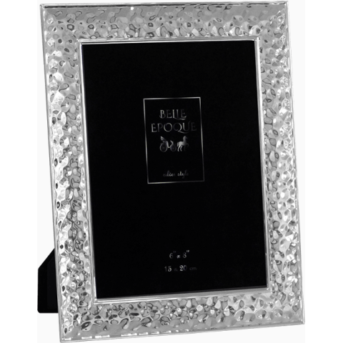 Μεταλλική κορνίζα Ασημί γυαλιστερό για φωτογραφία 20x25 εκ KOR5039