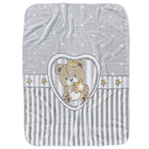 6617 ΚΟΥΒΕΡΤΑ VELOUR 110X140 RELAX5204850217907