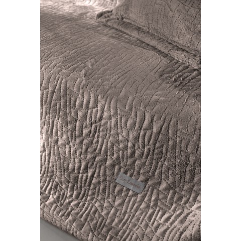 Σετ 2τμχ. Ριχτάρι 170Χ250 Avon Choco  με Διακοσμητικό Μαξιλαράκι 45x455206480608773