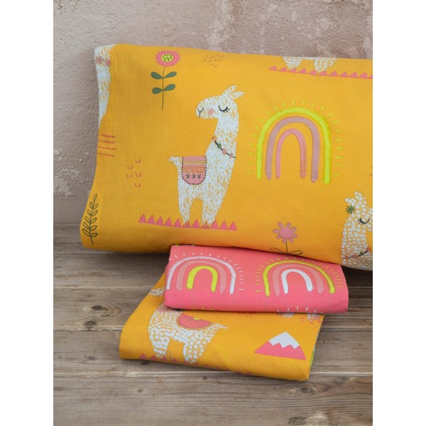 Σετ Σεντόνια Μονά με Λάστιχο - Wooly Nima Home 5206482086227