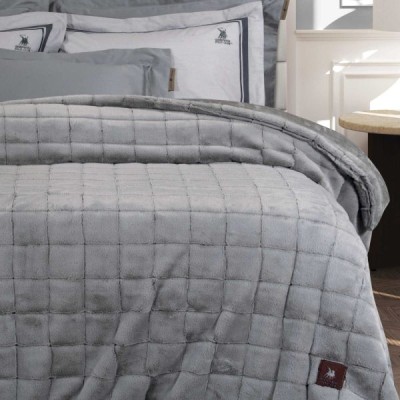 3452 ΚΟΥΒΕΡΤΟΠΑΠΛΩΜΑ ΥΠΕΡΔΙΠΛΟ FAUX FUR-FLANNEL GREENWICH POLO 2