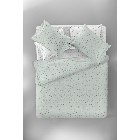 ΠΑΠΛΩΜΑΤΟΘΗΚΗ ΥΠΕΡΔΙΠΛΗ RAFFIA AQUA 225X245 ΣΕΤ 3ΤΜΧ. SAIT CLAIR