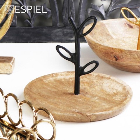 ΠΙΑΤΕΛΑ ΞΥΛINH  ΜΕ ΜΕΤΑΛΛΙΚΗ ΛΑΒΗ ΜΑΥΡΗ  20Χ20Χ17ΕΚ FRI104K2  ESPIEL5205918327354