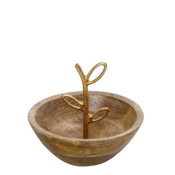 ΠΙΑΤΕΛΑ ΞΥΛINH  ΜΕ ΜΕΤΑΛΛΙΚΗ ΛΑΒΗ ΧΡΥΣΗ  20Χ20Χ17ΕΚ FRI114  ESPIEL5205918327453