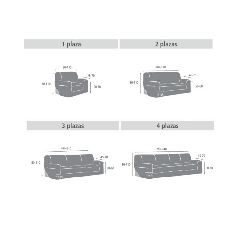 ΕΛΑΣΤΙΚΟ ΚAΛΥΜΜΑ  ΓΙΑ  4ΘΕΣΙΟ ΚΑΝΑΠΕ ΜΕ ΙΣΙΑ ΠΛΑΤΗ ΣΧ. MELANGE