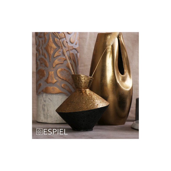 ΒΑΖΟ ΑΛΟΥΜ. ΓΚΡΙ/ΧΡΥΣΟ 16X16εκ - ESPIEL DEP1295205918329303