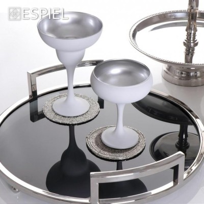 Σουβέρ Στρογγυλό Από Δερματίνη πράσινο 10.5cm  Espiel LTG10K48-1 2