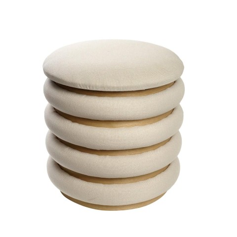 ΠΟΥΦ ΥΦΑΣΜ. ΛΕΥΚΟ ΜΕ ΞΥΛΙΝΗ ΒΑΣΗ ΚΑΙ ΑΠΟΘΗΚΕΥΤΙΚΟ ΧΩΡΟ LARGE 40x40x42εκ VOP101 ESPIEL5205918344290