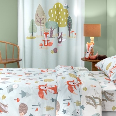 ΚΟΥΡΤΙΝΑ ΠΑΙΔΙΚΗ SAINT CLAIR SOFT-TOUCH TIMBER 160X240 ΜΙΝΤ 2