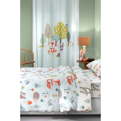 ΚΟΥΡΤΙΝΑ ΠΑΙΔΙΚΗ SAINT CLAIR SOFT-TOUCH TIMBER 160X240 ΜΙΝΤ