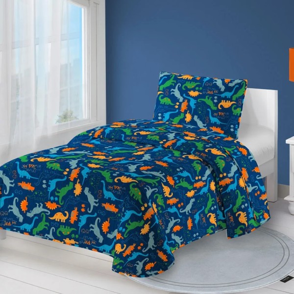 Saint Clair Παιδικό Κουβερλί.DRAGO Μονό Μπλε 160x220εκ