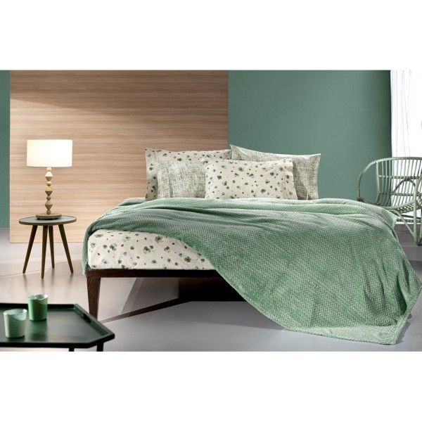 Laroche.ROMBUS PETROL Κουβέρτα Fleece Υπέρδιπλη 220x240εκ.