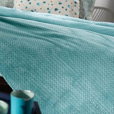 Guy Laroche .ROMBUS OLIVE Κουβέρτα Fleece Υπέρδιπλη 220x240εκ.5206480568138 2