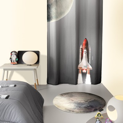 Κουρτίνα Παιδική Space Grey Saint Clair με τρούκς