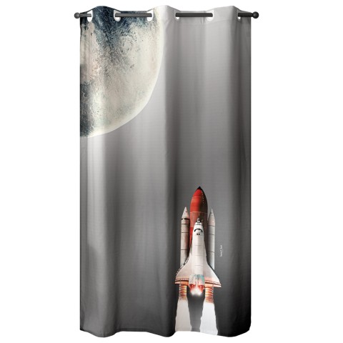 Κουρτίνα Παιδική Space Grey Saint Clair με τρούκς 160Χ2405206480588112