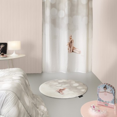 Κουρτίνα Παιδική Ballet Light Grey με τρούκς 160Χ240 Saint Clair