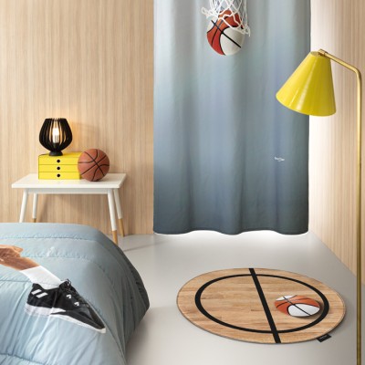 copy of Κουρτίνα Παιδική Ballet Light Grey με τρούκς 160Χ240