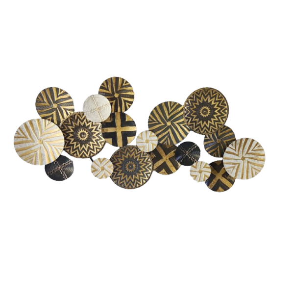 Μεταλλικό διακοσμητικό τοίχου circles 155Χ70 ITEM15309