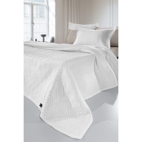 Κουβέρτα - Κάλυμμα κρεβατιού  PATTERN WHITE  Υπέρδιπλη   245x260 Guy Laroche5206480655357