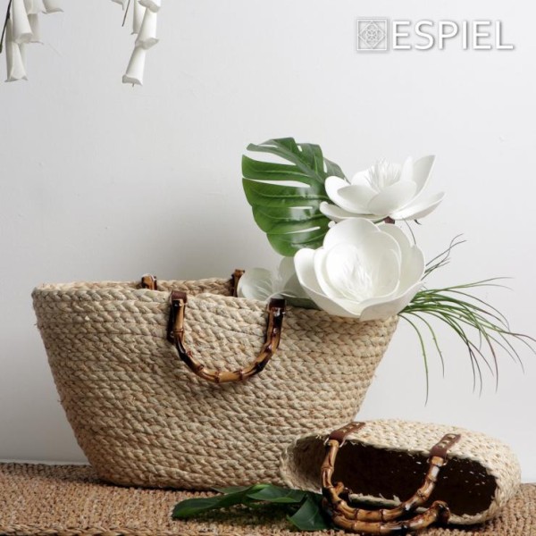 ΚΑΛΑΘΙ / ΤΣΑΝΤΑ ΨΑΘΙΝΟ BAMBOO SET/3 ΜΠΕΖ 54/45/28EK LUG116 ESPIEL5205918348311