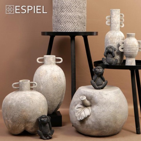 ΒΑΖΟ ΓΚΡΙ ΚΕΡΑΜΙΚΟ. 27Χ27Χ31ΕΚ TAS225 ESPIEL5205918351724