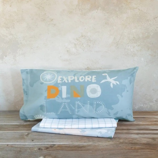 Σετ Παπλωματοθήκη Μονή - Dino Island nima5206482100626