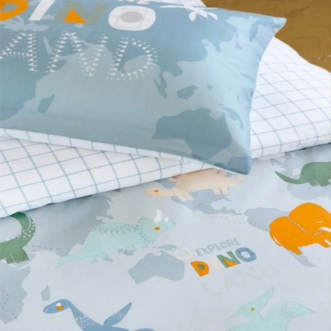 Σετ Παπλωματοθήκη Μονή - Dino Island nima5206482100626