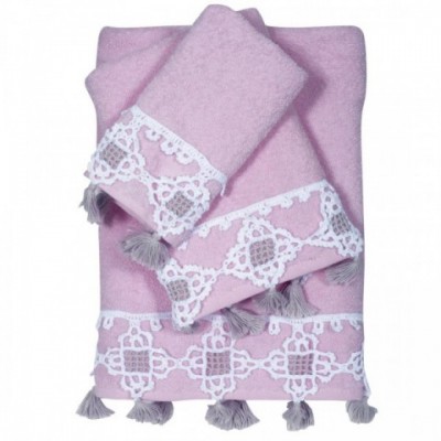 Σετ Πετσέτες 3τμχ Guy Laroche STEPHANIE GREY   11220922220265206480615719