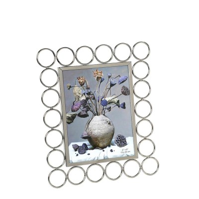 Μεταλλική κορνίζα Ασημί γυαλιστερό για φωτογραφία 15x20 εκ KOR5038