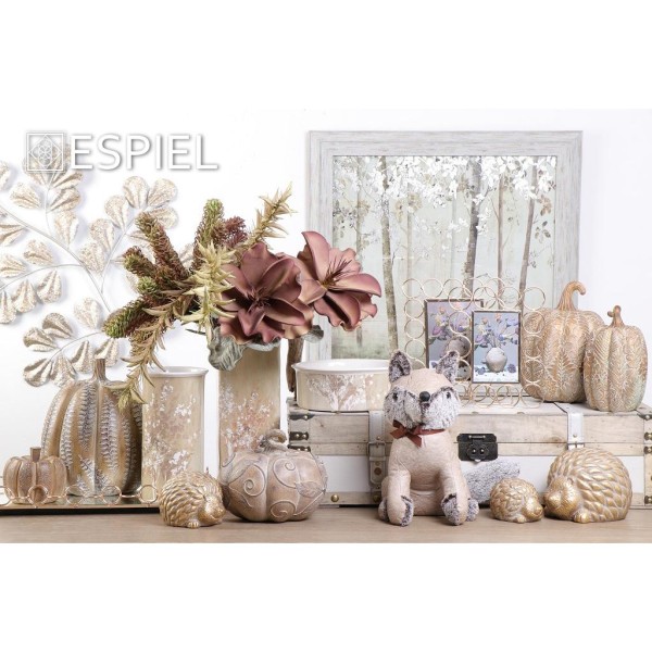 ΚΟΡΝΙΖΑ ΜΕΤΑΛΙΚΉ  ME ΧΡΥΣΑ ΔΑΧΤΥΛΙΔΙΑ 15Χ20  FAM206  ESPIEL5205918253950