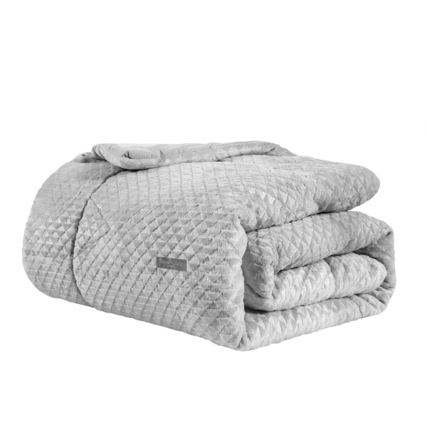 ΚΟΥΒΕΡΤΑ ΠΑΠΛΩΜΑ BAROQUE SILVER 220X240 SAINT CLAIR Paris