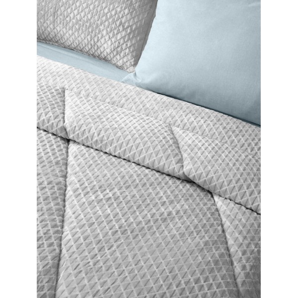 ΚΟΥΒΕΡΤΑ ΠΑΠΛΩΜΑ BAROQUE SILVER 220X240 SAINT CLAIR Paris