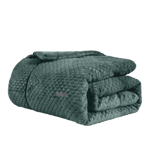 ΚΟΥΒΕΡΤΑ ΠΑΠΛΩΜΑ BAROQUE EMERALD 220X240 SAINT CLAIR Paris