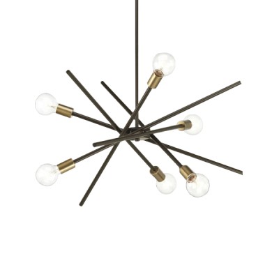 Φωτιστικό Κρεμαστό MIRZ Αντικέ/Μελί Μέταλλο/Γυαλί 20x101cm5200014780077