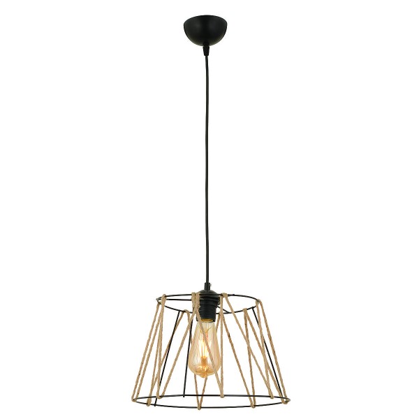 Φωτιστικό Κρεμαστό KRO Μαύρο Μέταλλο 30x80cm5200014780041