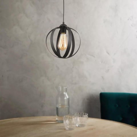 Φωτιστικό Κρεμαστό VANT Μαύρο Μέταλλο 22x90cm5200014780049