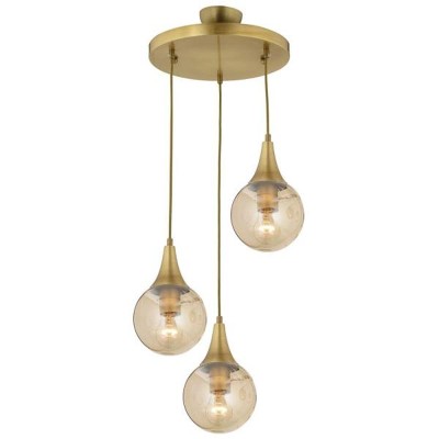 Φωτιστικό Κρεμαστό DAM Ασημί/Λευκό Μέταλλο/Γυαλί 15x70cm5200014780081