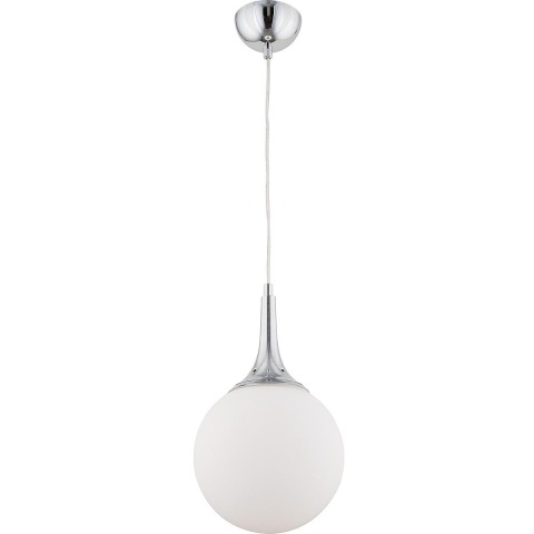 Φωτιστικό Κρεμαστό DAM Ασημί/Λευκό Μέταλλο/Γυαλί 15x70cm5200014780081