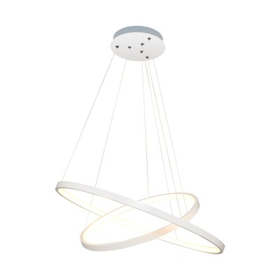 Φωτιστικό Κρεμαστό DAM Ασημί/Λευκό Μέταλλο/Γυαλί 15x70cm5200014780081