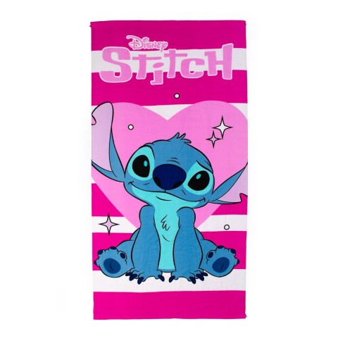 Πετσέτα Θαλάσσης Quick Dry Disney Stitch  87 70X140 Fuchsia 100% Microfiber54460912031