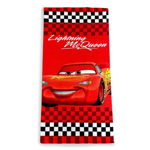 Πετσέτα Θαλάσσης Quick Dry Disney Home Cars 21 70X140 Red 100% Microfiber54460912002