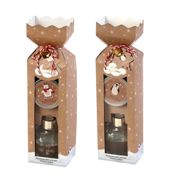 ΑΡΩΜΑΤΙΚΟ STICKS ΕΣΩΤΕΡΙΚΟΥ ΧΩΡΟΥ 50ML & ΑΡΩΜΑΤΙΚΟ ΚΕΡΙ ASSORT.2 - "CINNAMON SWIRL & JAMINΕ CABANA"5205918358167