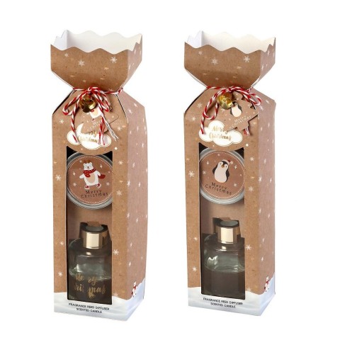 ΑΡΩΜΑΤΙΚΟ STICKS ΕΣΩΤΕΡΙΚΟΥ ΧΩΡΟΥ 50ML & ΑΡΩΜΑΤΙΚΟ ΚΕΡΙ ASSORT.2 - "CINNAMON SWIRL & JAMINΕ CABANA"5205918358167