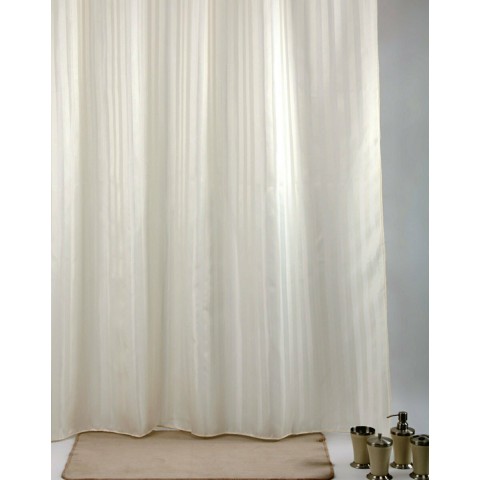 Κουρτίνα Μπάνιου  Π 180Χ200 Υ Υφασμάτινη  RIGOTO ΛΕΥΚΟ