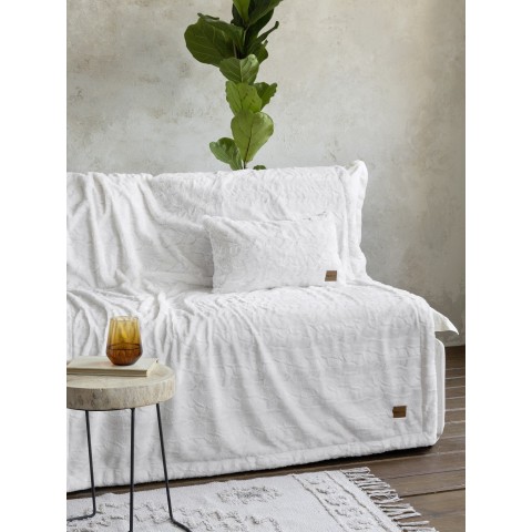 Κουβέρτα καναπέ 130x170 - Velure Cream