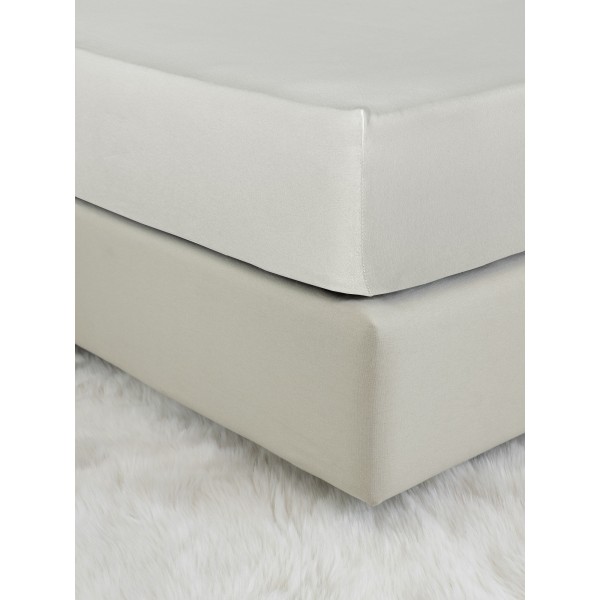 Σεντόνι Jersey Υπέρδιπλο  με Λάστιχο 160Χ200+40- Tender Oat Beige5206482140547