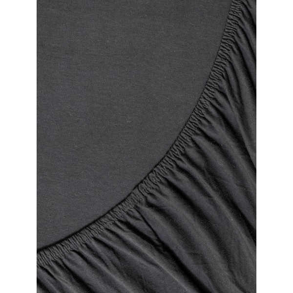 Σεντόνι Jersey Μονό με Λάστιχο 100Χ200+40-  Tender Black5206482140691