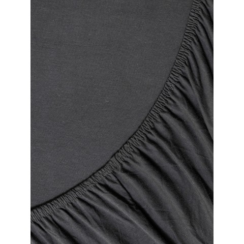 Σεντόνι Jersey Μονό με Λάστιχο 100Χ200+40-  Tender Black5206482140691